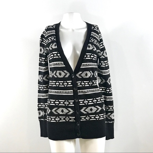 Aztec Pattern Long Sleeve Cardigan by Mossimo - Picture 1 of 7